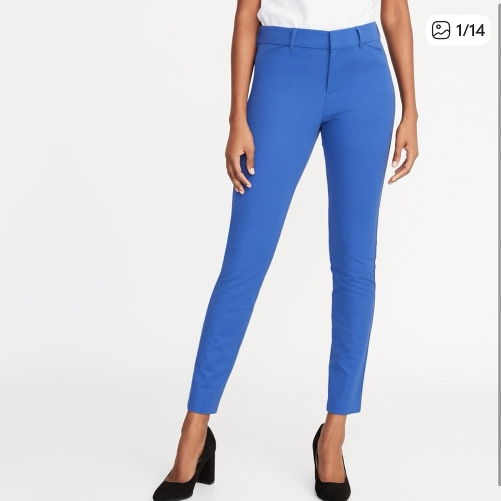 NWT Old Navy Blue Slim Fit Ankle Pants
